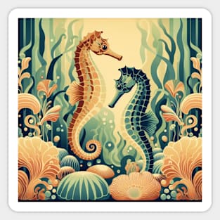 Seahorse Medley Sticker